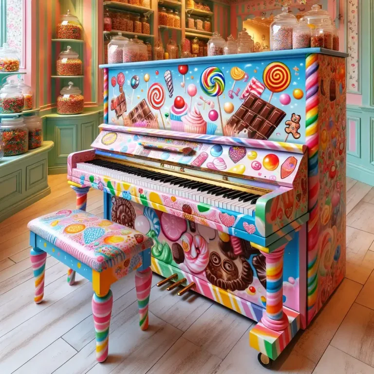 painted piano