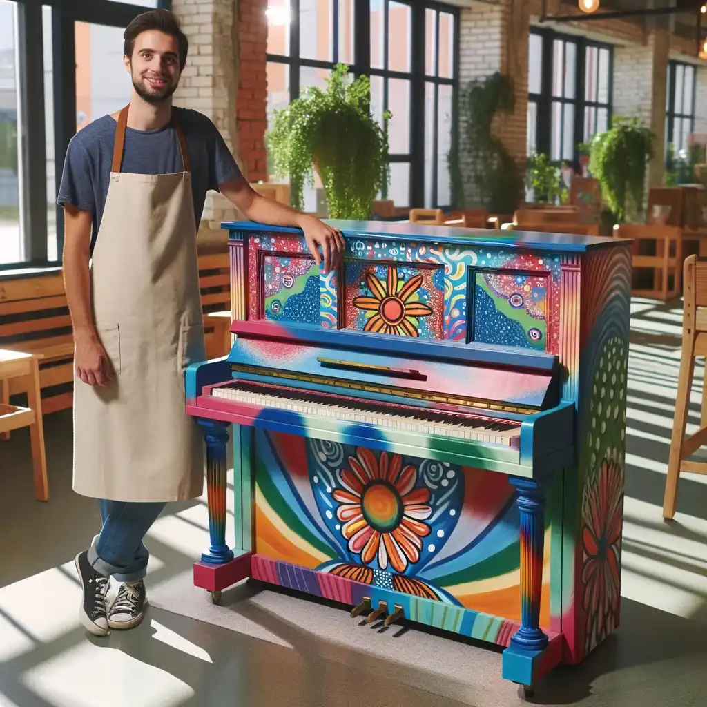 volunteer painted piano