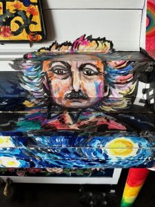 Painting of Albert Einstein