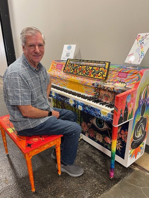 Man sitting at piano