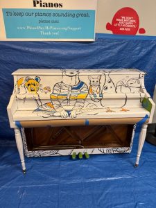 Paint-by-number piano